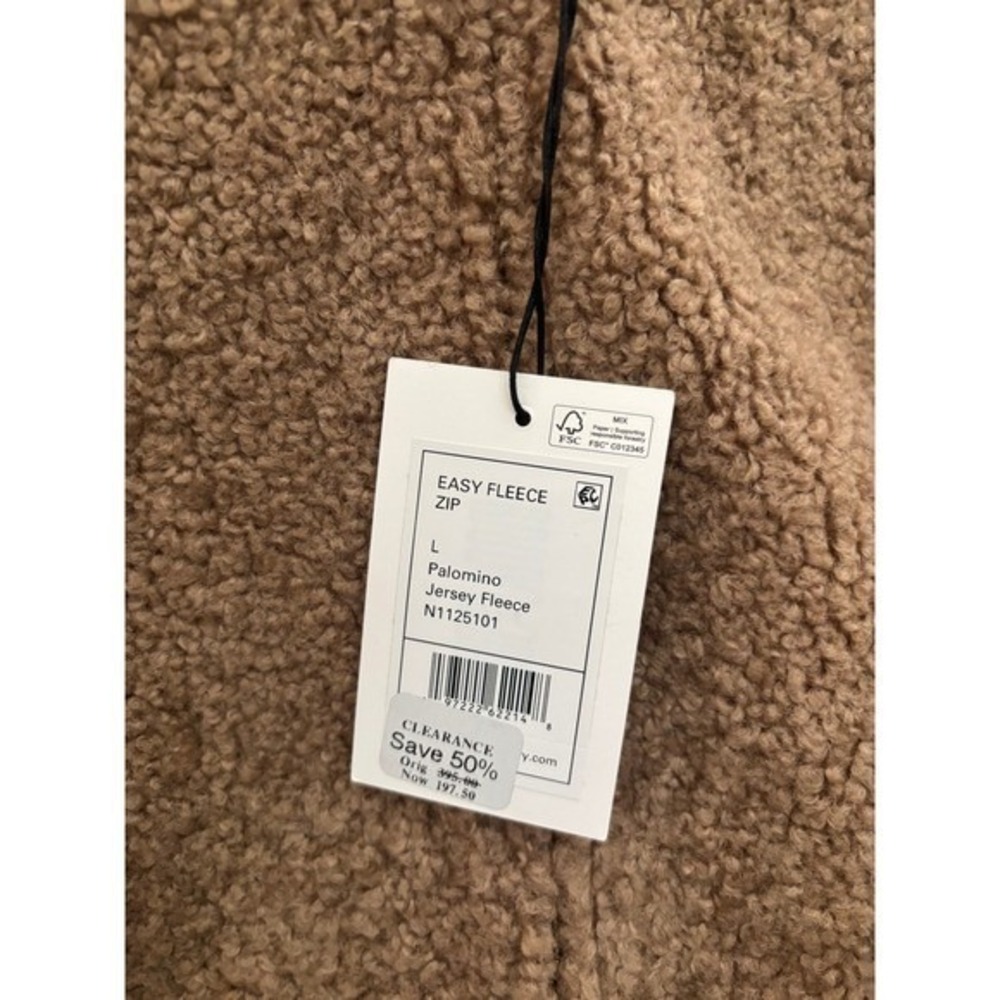 New with Tag Theory Collarless Easy Fleece Jacket Woman's Size L - Picture 3 of 6